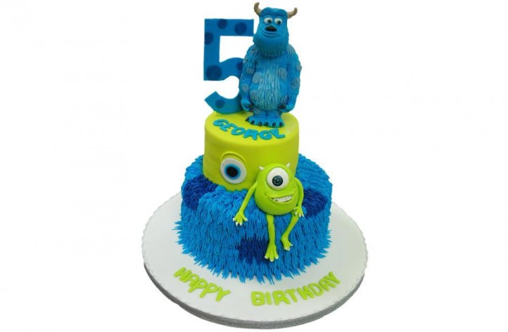 Monsters Inc Tiered Cake