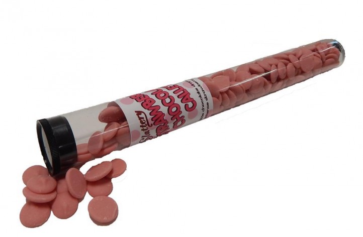 Strawberry Chocolate Callets Tube - CURRENTLY OUT OF STOCK