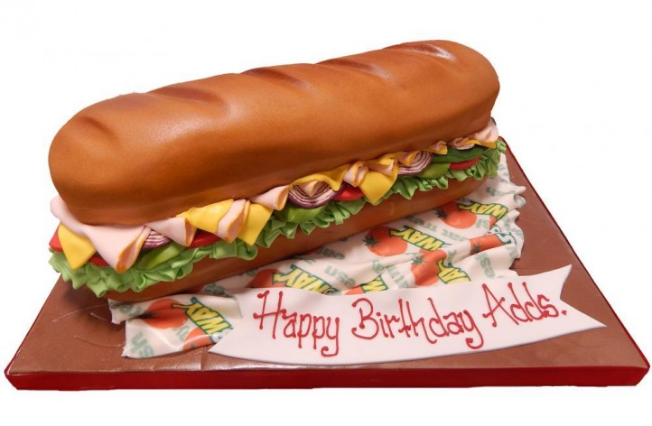 Subway Sandwich Cake