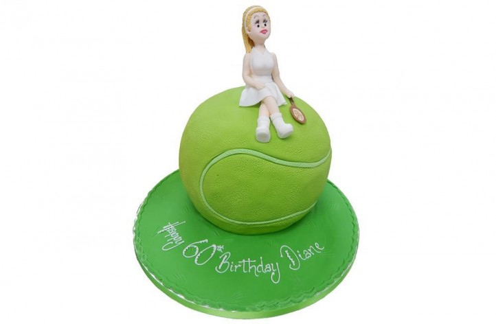 Tennis Ball & Figure Cake