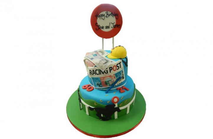 Tiered Horse Racing Cake